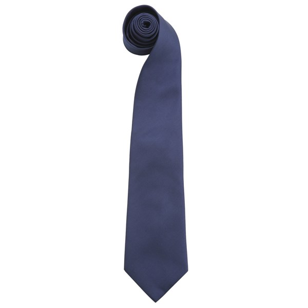 Premier Mens “Colours” Plain Fashion / Business Tie - Navy