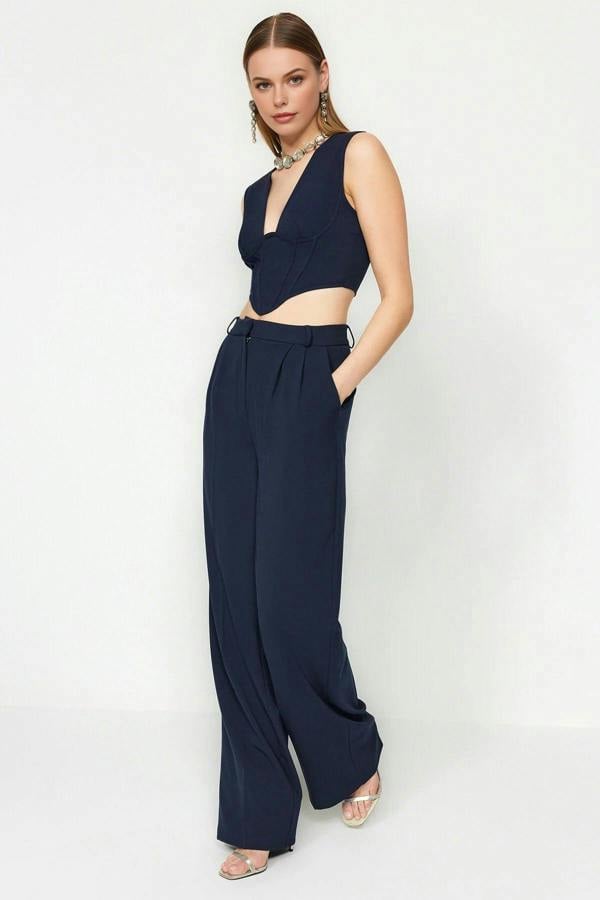 WOVCOR Wide Leg Woven Trousers