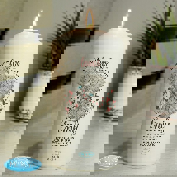 Personalised Memento Company Personalised Me to You Valentine Pillar Candle