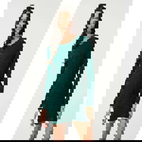 Pink Vanilla Long Sleeve Ruched Dress