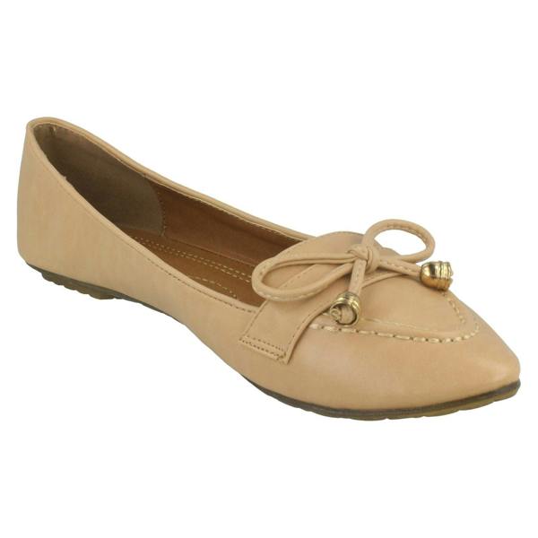Spot On Ladies Spot On Smart Ballet Flat