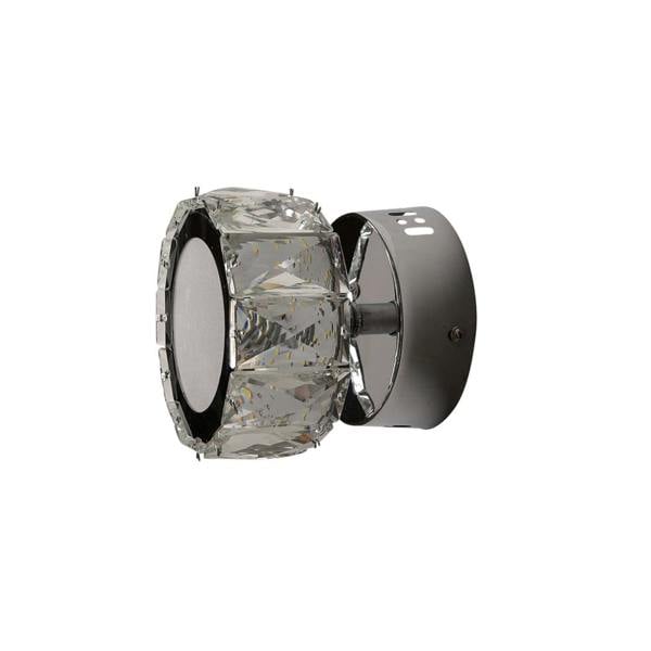 Pagazzi Lighting Dilan Polished Chrome & Crystal LED Wall Light