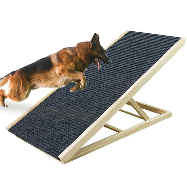 Havendro Adjustable Heights Dog Pet Ramp Foldable Stairs Non-Slip Ramp for Car Bed Sofa