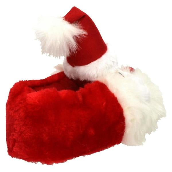Spot On Ladies Spot On Flat Novelty Santa Slippers