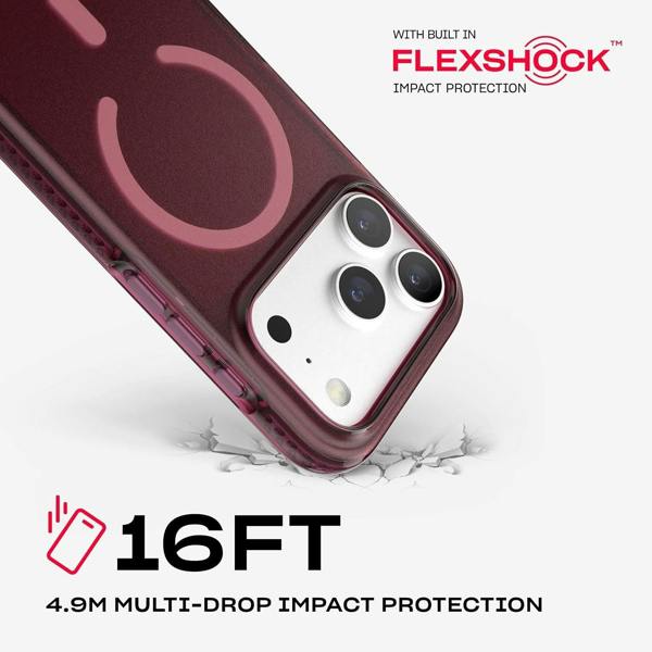 Tech21 Evo Crystal Stain Finish Case with MagSafe for iPhone 17/18 Pro 6.3" Cherry - T21-11653