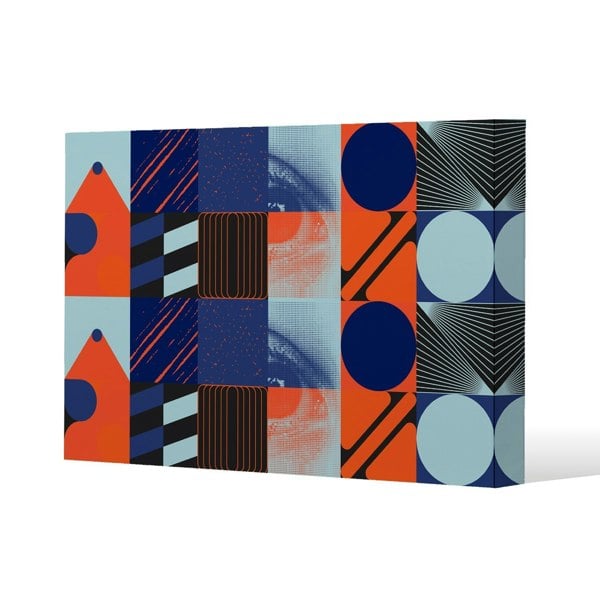 Benjamin Tate Design Deconstructed postmodern inspired artwork Slim Style Canvas Print  70x100cm , 15mm Slim Real wood.
