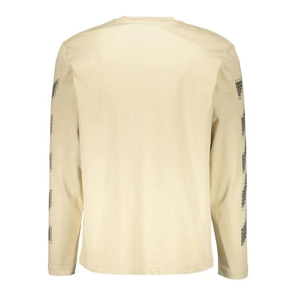 Off White Mens Crew Neck Regular T-Shirt - Brown/Black - 