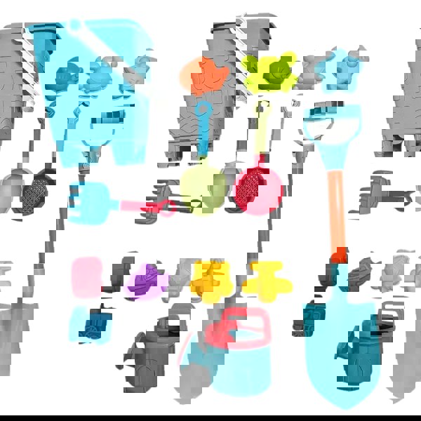 smartbies 16PCS Kids Beach Toy Set with Bucket