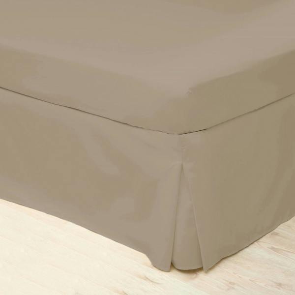 Belledorm Easycare Percale Platform Valance - Walnut Whip - 