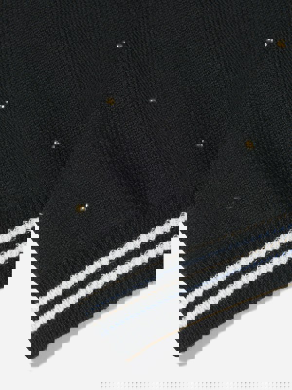 Balmain Girls Wool Knitted Logo Dress