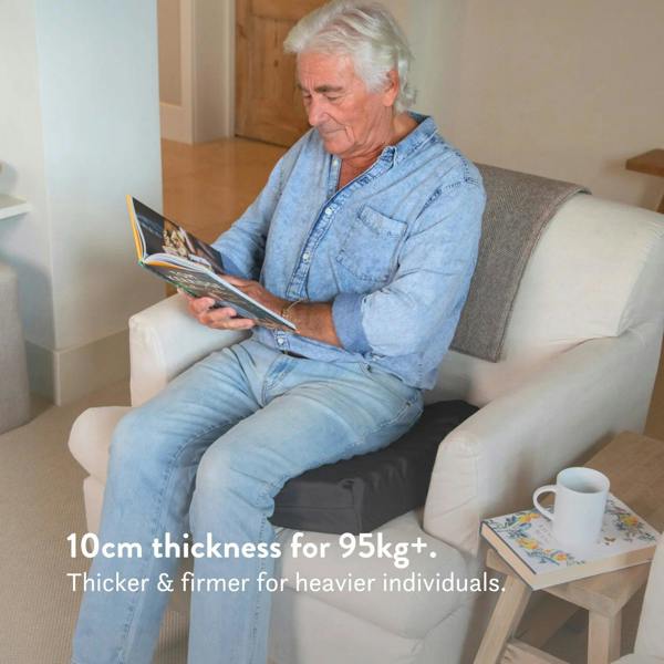 Sciatica Cushion for office, dining, sofa and car seats. Relieves pressure when sitting. Handmade in the UK. 