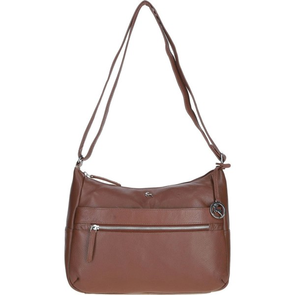 'Meath' Real Leather Shoulder Bag: meath