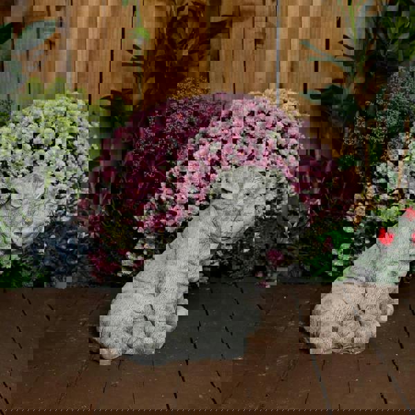 Cute Bulldog Pup Garden Ornament Dog Statue 