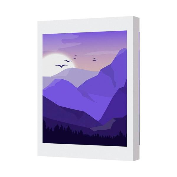 Benjamin Tate Design Purple Mountain Landscape Canvas Wall Art Print 5978