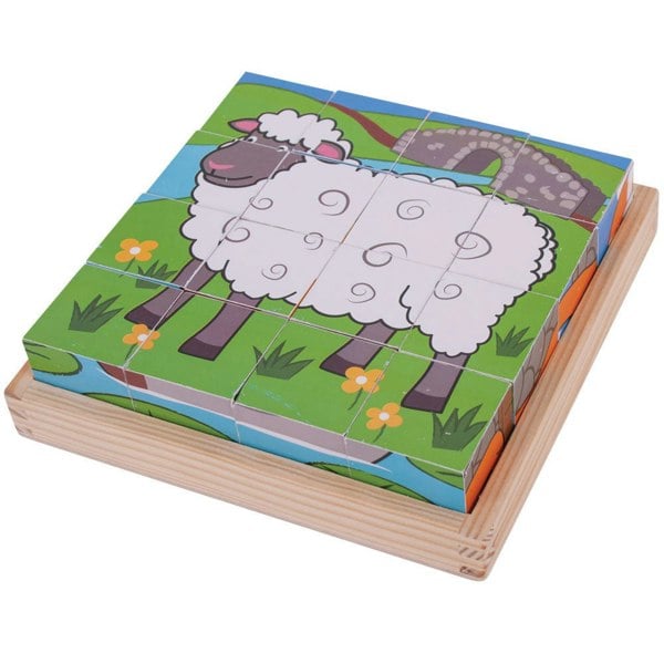 Bigjigs Toys Farm Cube Puzzle