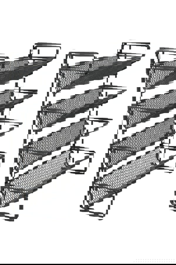 Living and Home 4-Tier Metal 24 Bottle Spice Rack Organizer Jar Rack