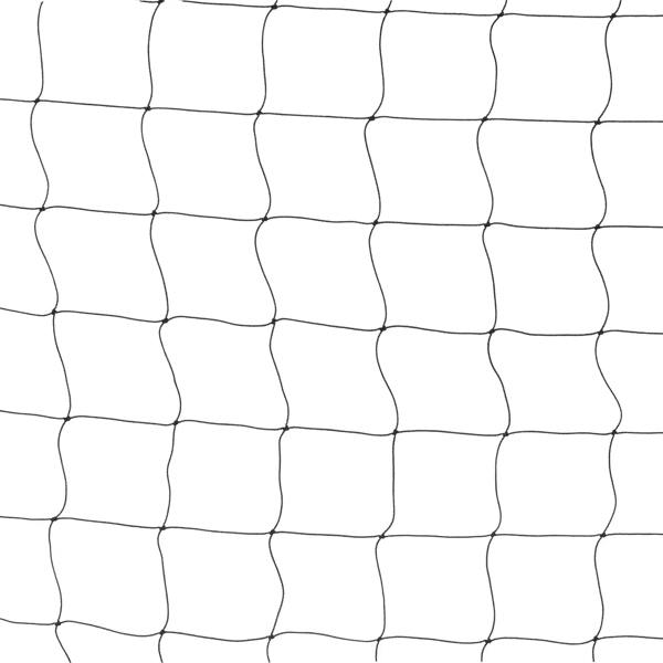 Football goal net panel with white mesh grid