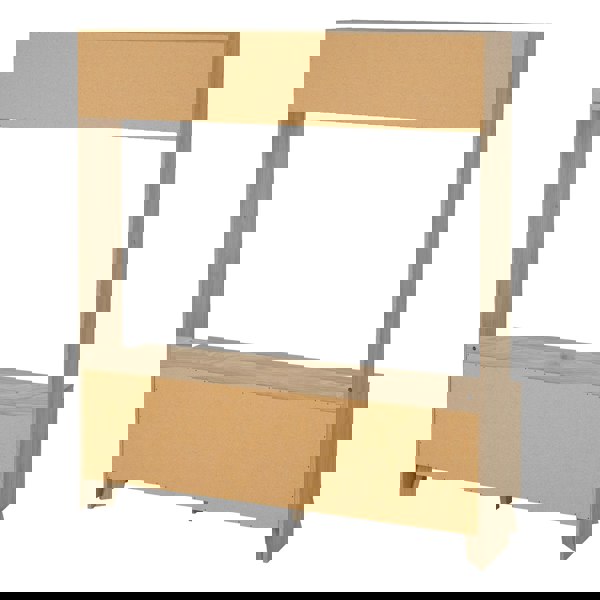 Furniture To Go Ikast TV-Wall Unit with 2 Sliding Doors in Jackson Hickory and White