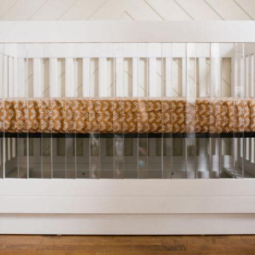 Lulujo - Cotton Cot Sheet - Mudcloth