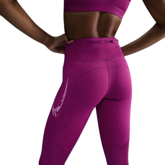 Nike Mid-Rise 7/8 Length With Pocket Purple Running Leggings