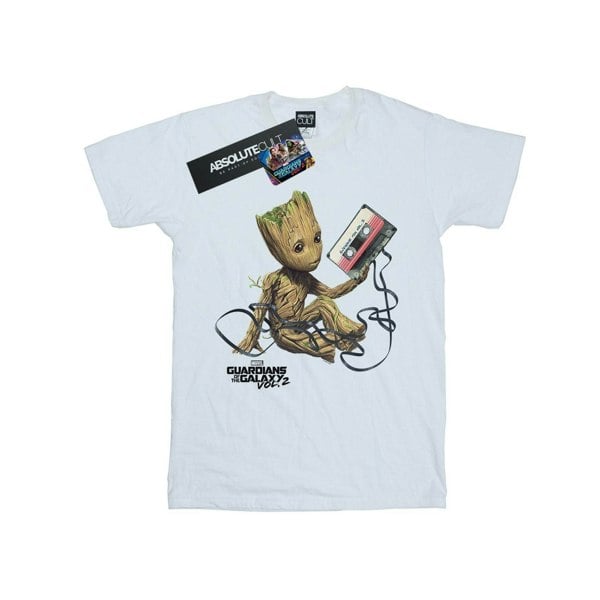 Marvel Boys Guardians Of The Galaxy Groot Tape T-Shirt - White