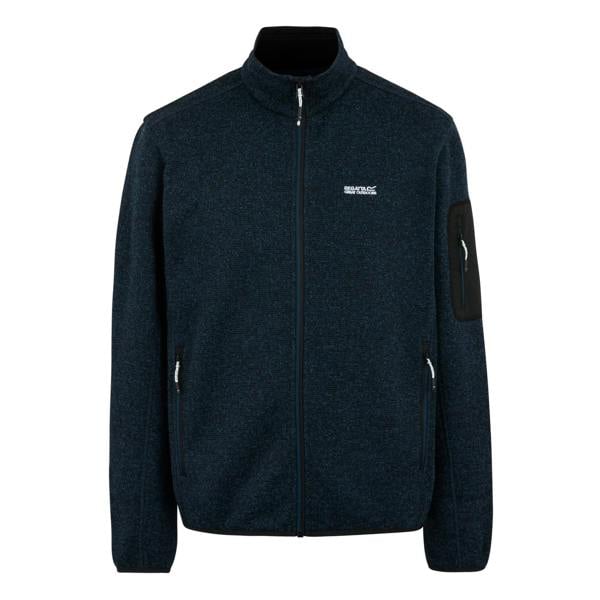 Regatta Mens Newhill Marl Full Zip Fleece Jacket - Moonlight Denim