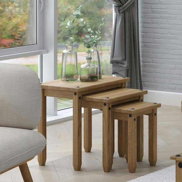 Core Products Corona Nest of 3 Coffee Tables