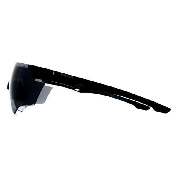 Relay Wrap Unisex Matte Black Smoke Vector Edge X2 Sunglasses