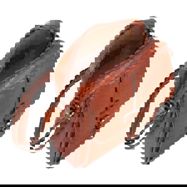 Infinity Leather Ashby - Genuine Leather Crossbody Small Messenger Bag