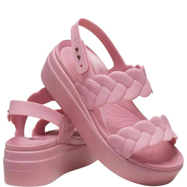 Crocs Brooklyn Women's Woven Low Wedge Sandals