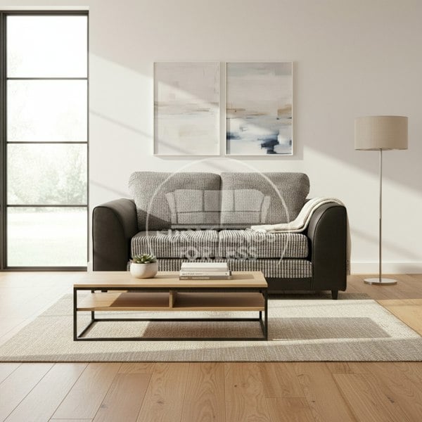 Furnishings For Less Luca Mixed Fabric 2 Seater - Full Back