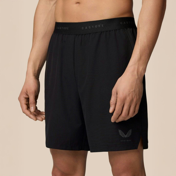 Castore Branded Elastic Shorts Polyester Men's Knee-Length Shorts - Black