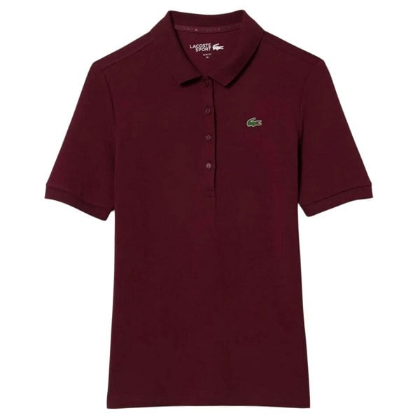 Lacoste Womens/Ladies Stretch Slim Golf Polo Shirt - Red