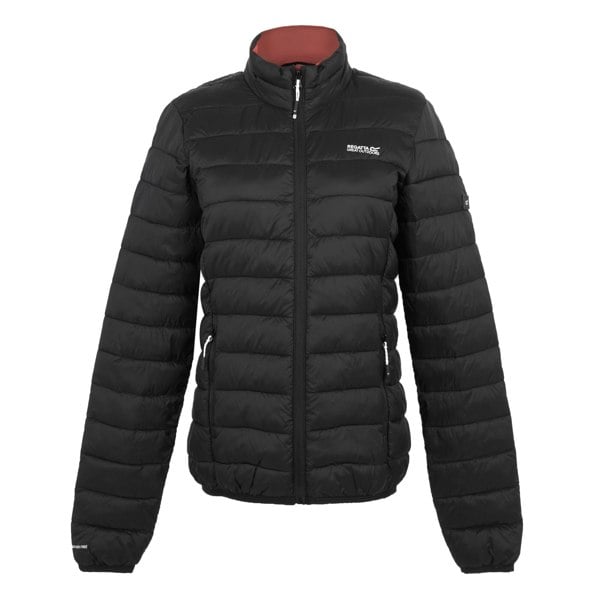 Regatta Womens/Ladies Marizion Quilted Jacket - Black/Mineral Red