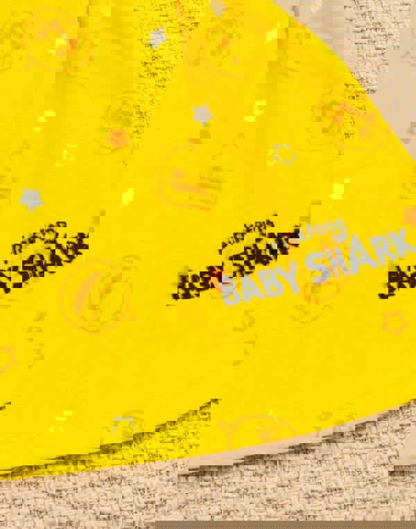 Baby Shark Unisex Kids Multicoloured Novelty Character 3D Hood Poncho Towel (One Size)