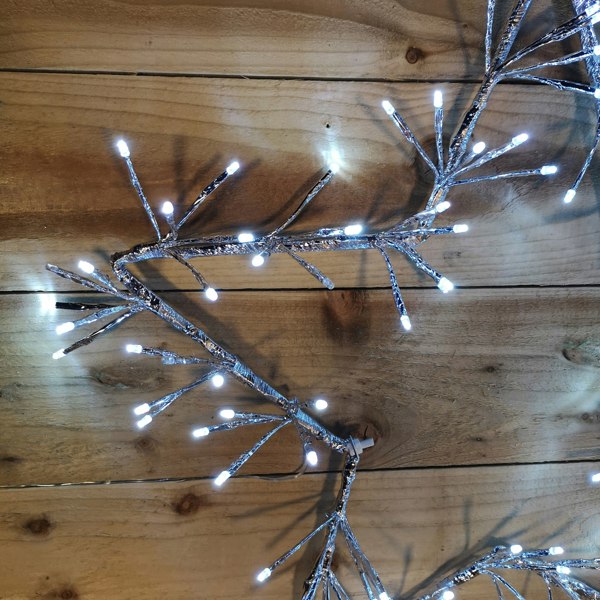 Samuel Alexander 60cm Silver Christmas Star 150 Ice White LED Indoor/Outdoor Christmas Decorations