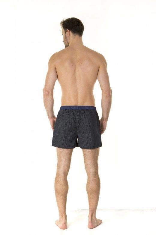 Mens Haigman Assorted Blue Combed Cotton Boxer Shorts 