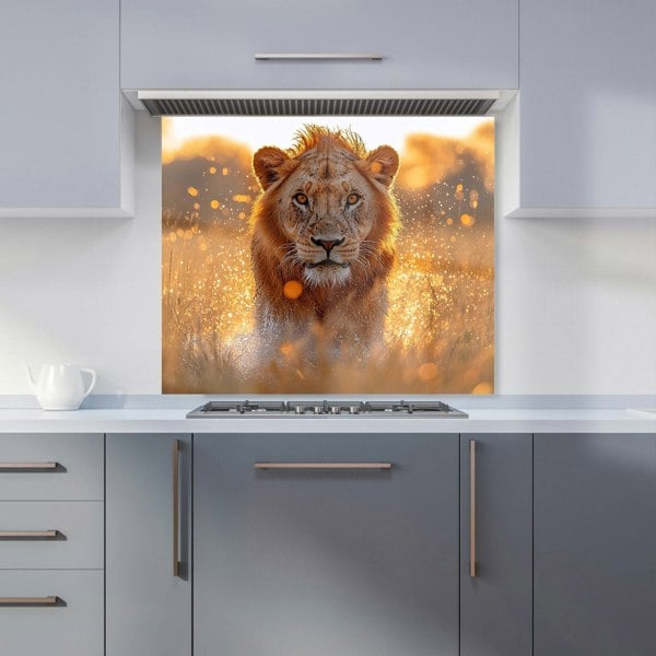 Warren Reed Lion Glass Kitchen Splashback - 00015