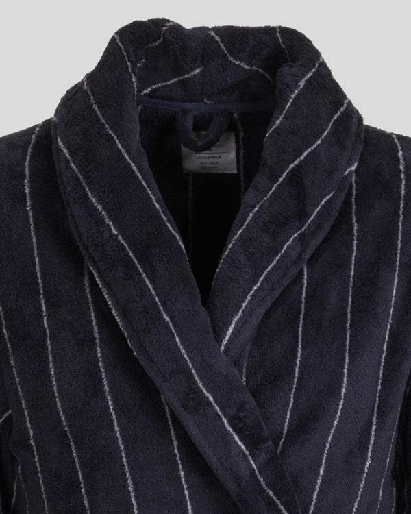 Steel & Jelly Portland - Striped Supersoft Fleece Dressing Gown