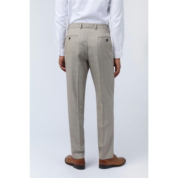 Ted Baker Slim Fit Performance Donne Taupe Check Trouser