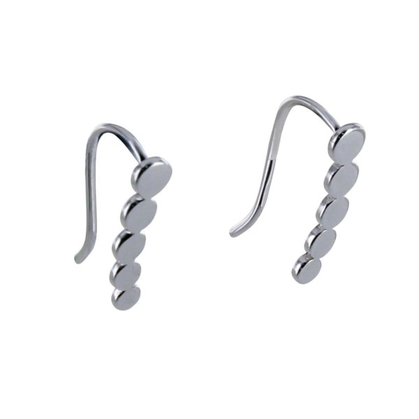 Sterling Silver Dotty Hook Earrings - Reeves & Reeves