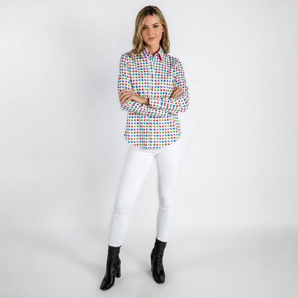 GOLF BALLS WOMENS  PRINT SHIRT - Premium Men's Patterned Shirt by Claudio Lugli | Bold Design, Tailored Fit, Best Printed Shirts
