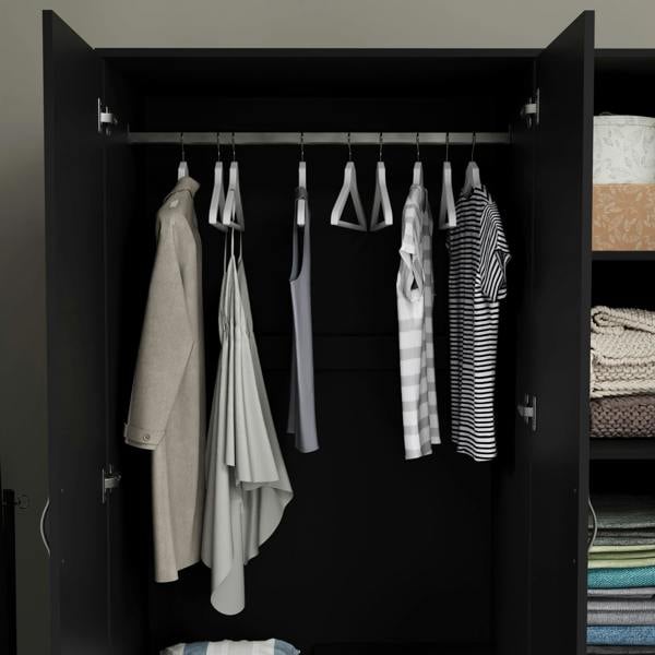 Vida Designs Riano 3 Door 2 Drawer Mirrored Wardrobe