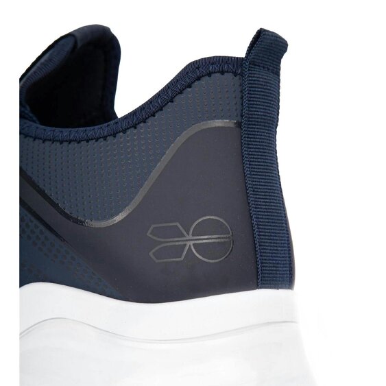 Crosshatch Mens Clarington Trainers - Navy/Green - 11 UK - Navy/Green - 80% PU/20% Bubble Sole