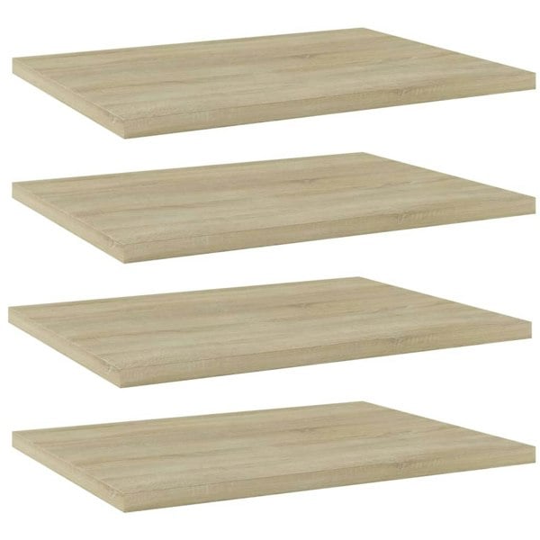 Berkfield Bookshelf Boards 4 pcs Sonoma Oak 40x30x1.5 cm Engineered Wood
