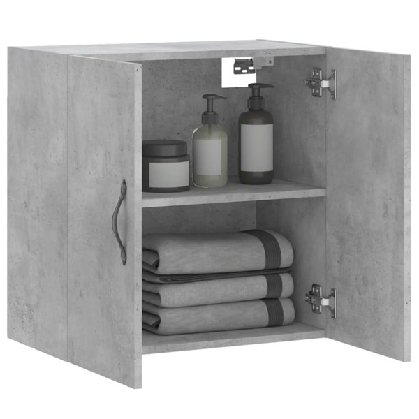 Berkfield Wall Cabinet Concrete Grey 60x31x60 cm Engineered Wood