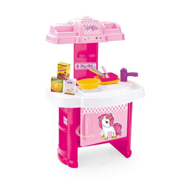 Dolu Unicorn My First Kitchen Set Kids Girls Cooking Toy Playset - Pink