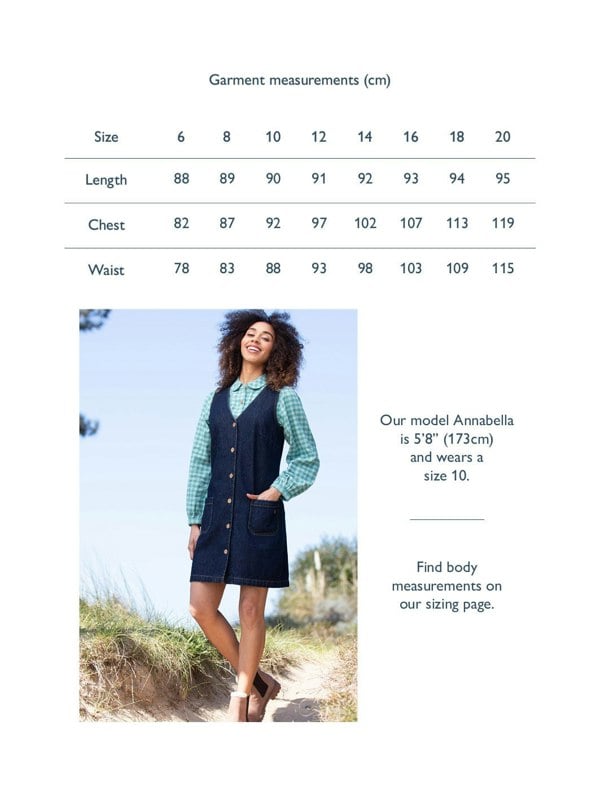 Kite Organic Purewell Denim Pinafore Dress