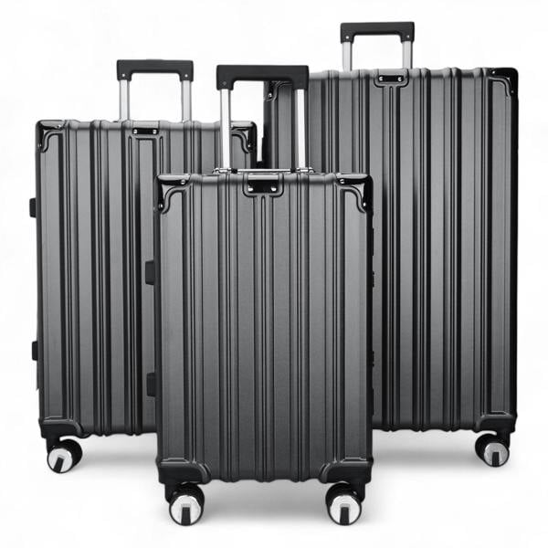 Infinity Luggage Hardshell Suitcase Set Robust 8 Wheel Cabin Luggage Suitcases