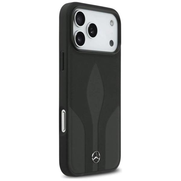 Mercedes Leather The Move Case with MagSafe for iPhone 17 Pro Max 6.9" Black - MEHMP17X25ROLAUK